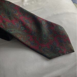 LANVIN PARIS PURE SILK PAYSLEY TIE